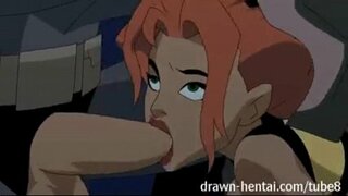 Batima e mulher Maravilha bercinta dengan wanita-eagle